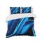 Designart 'Liquid Blue Abstract' Modern & Contemporary Bedding Set - Duvet Cover & Shams